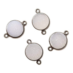 Bezel Set Drusy Focal Beads