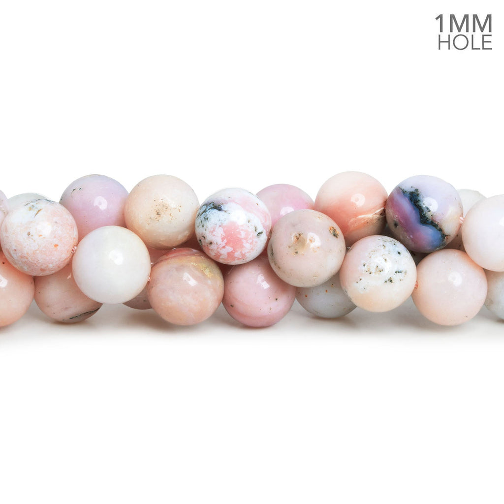 12mm Pink Peruvian Opal Plain Rounds 16 inch 35 beads AA - The Bead Traders