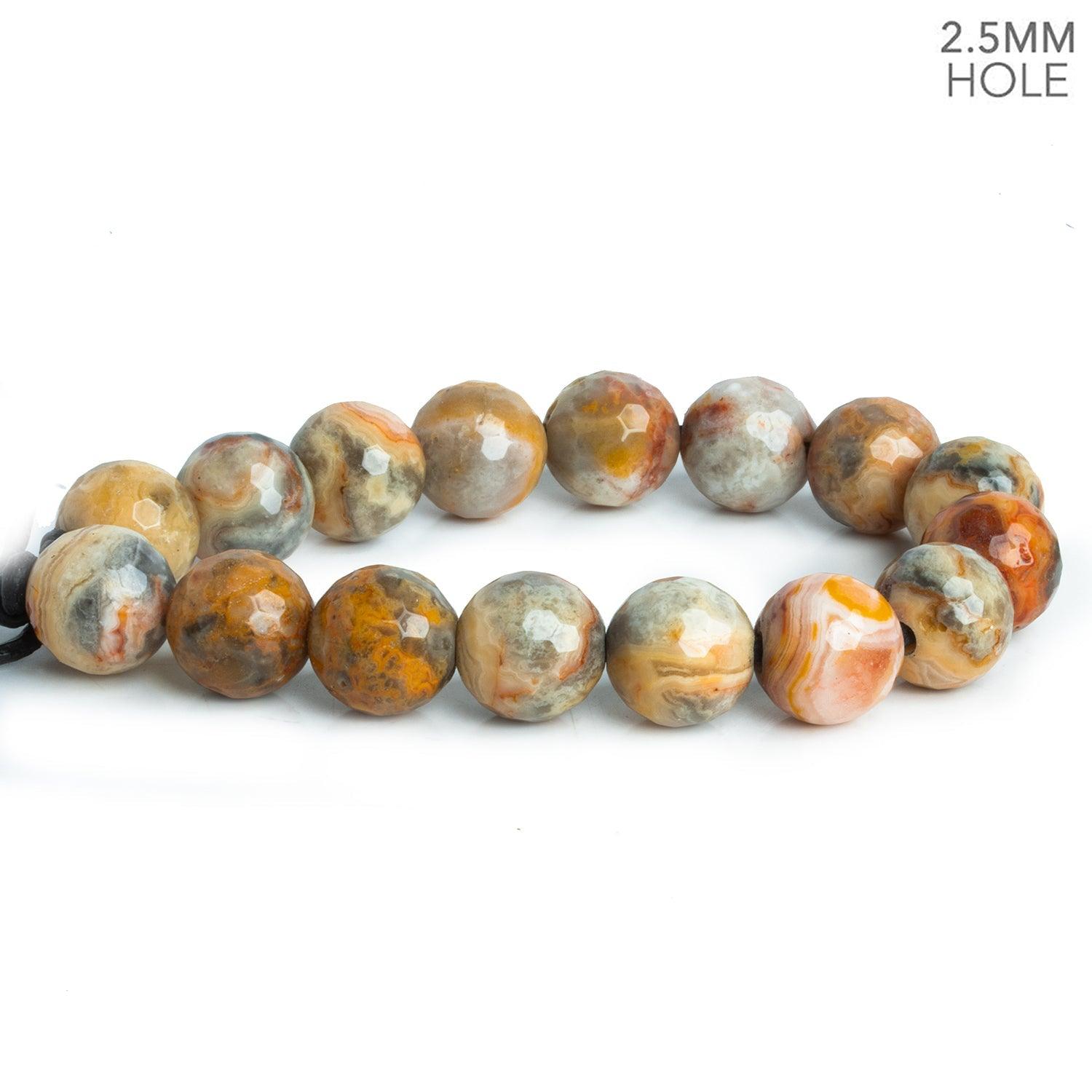 12mm Red Creek Jasper faceted round beads 7.5 inches 16 pieces - The Bead Traders