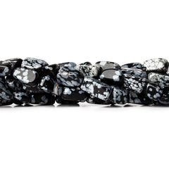Snowflake Obsidian Beads
