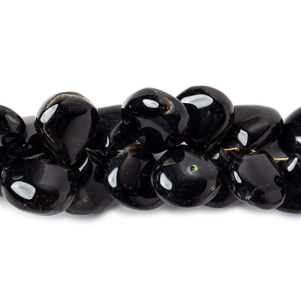 12mm Tri Color Agate Plain Heart Beads, 15 inch strand - The Bead Traders