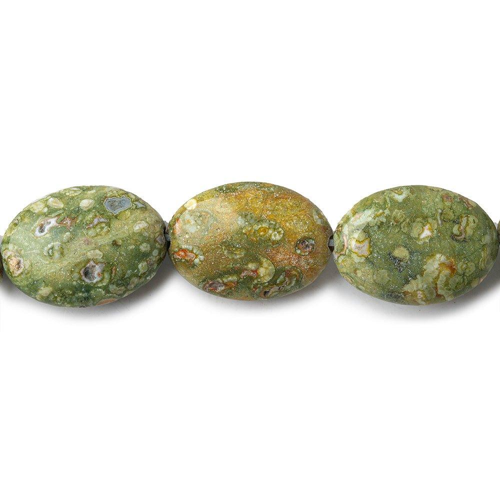 12x16mm Rhyolite Plain Oval Beads 16 inch 23 pcs - The Bead Traders