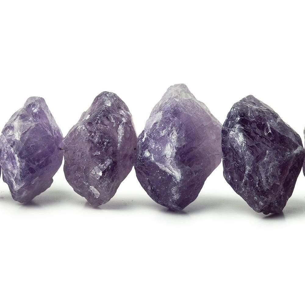 13-21mm Amethyst Beads Hammer Faceted Disc 8 inch 23 pieces - The Bead Traders
