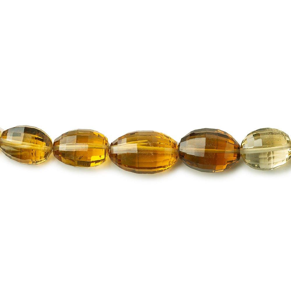 13x10-16x11mm Shaded Citrine Faceted Ovals 18 inch 34 beads A - The Bead Traders