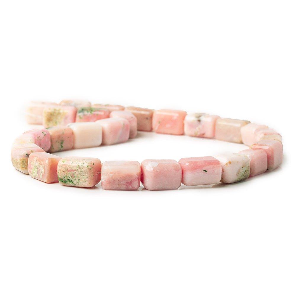 14-15mm Pink Peruvian Opal Plain Rectangle Beads 16 inch 22 pieces - The Bead Traders