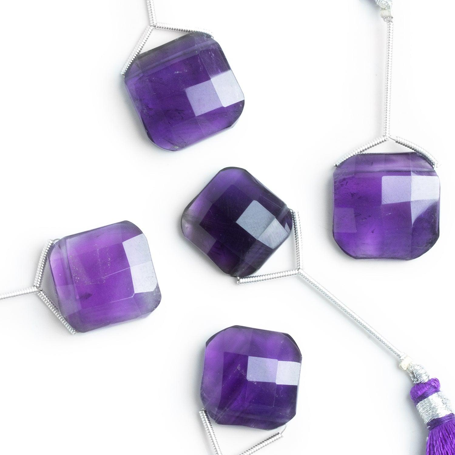 15-17mm Amethyst Pillow Focal Bead 1 Piece - The Bead Traders