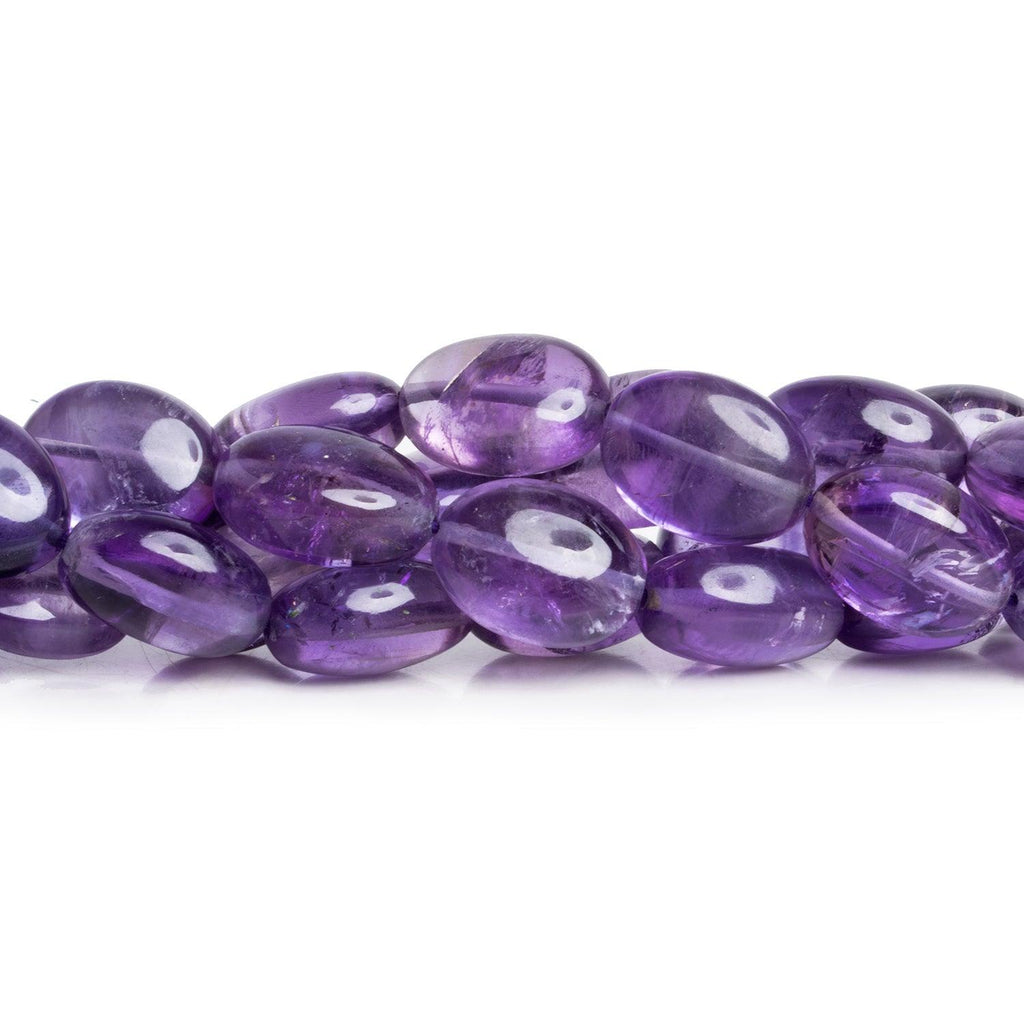 15x13mm Amethyst Plain Nuggets 17 inch 27 beads - The Bead Traders