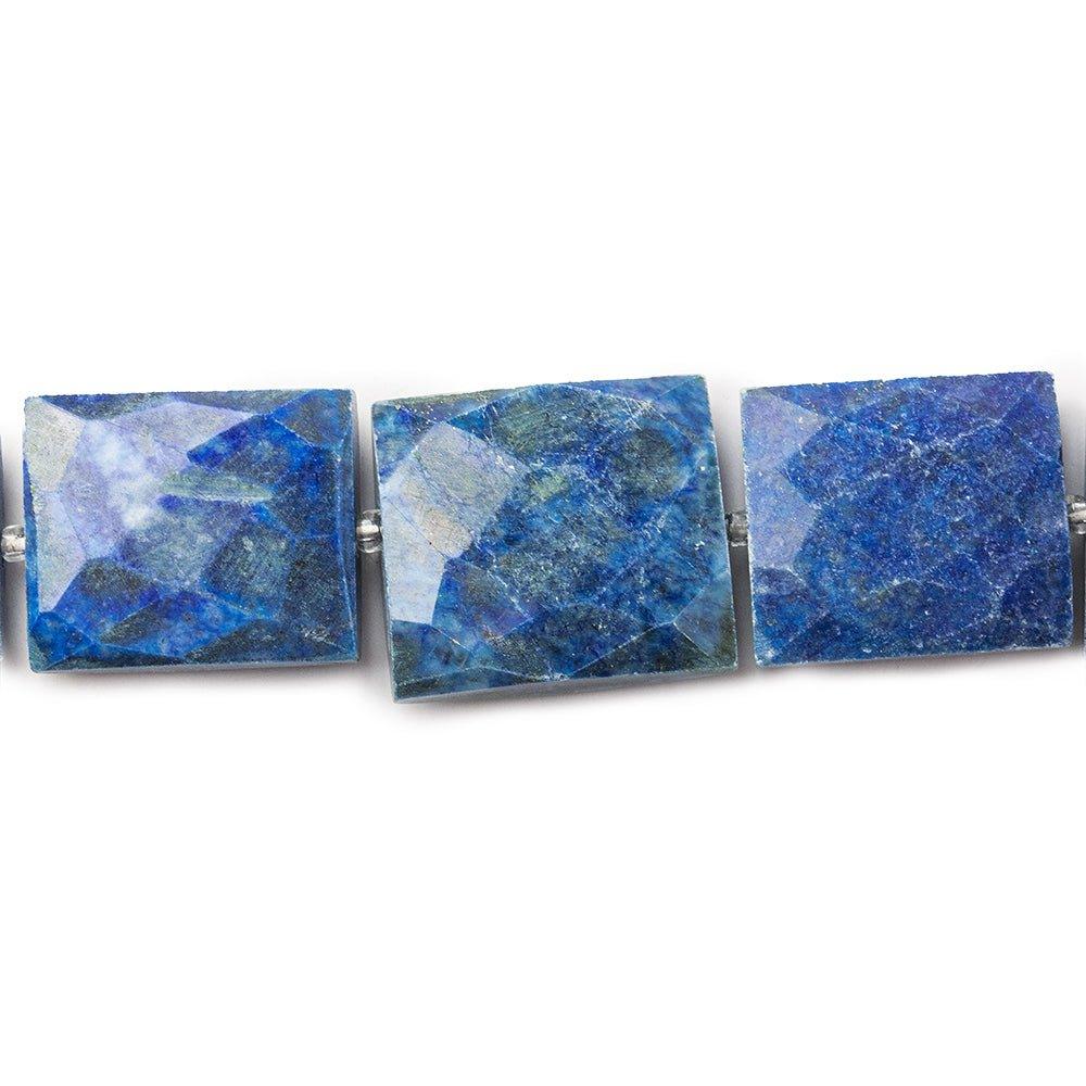 17-23mm Lapiz Lazuli Faceted Rectangle Beads 15 inch 16 pieces - The Bead Traders