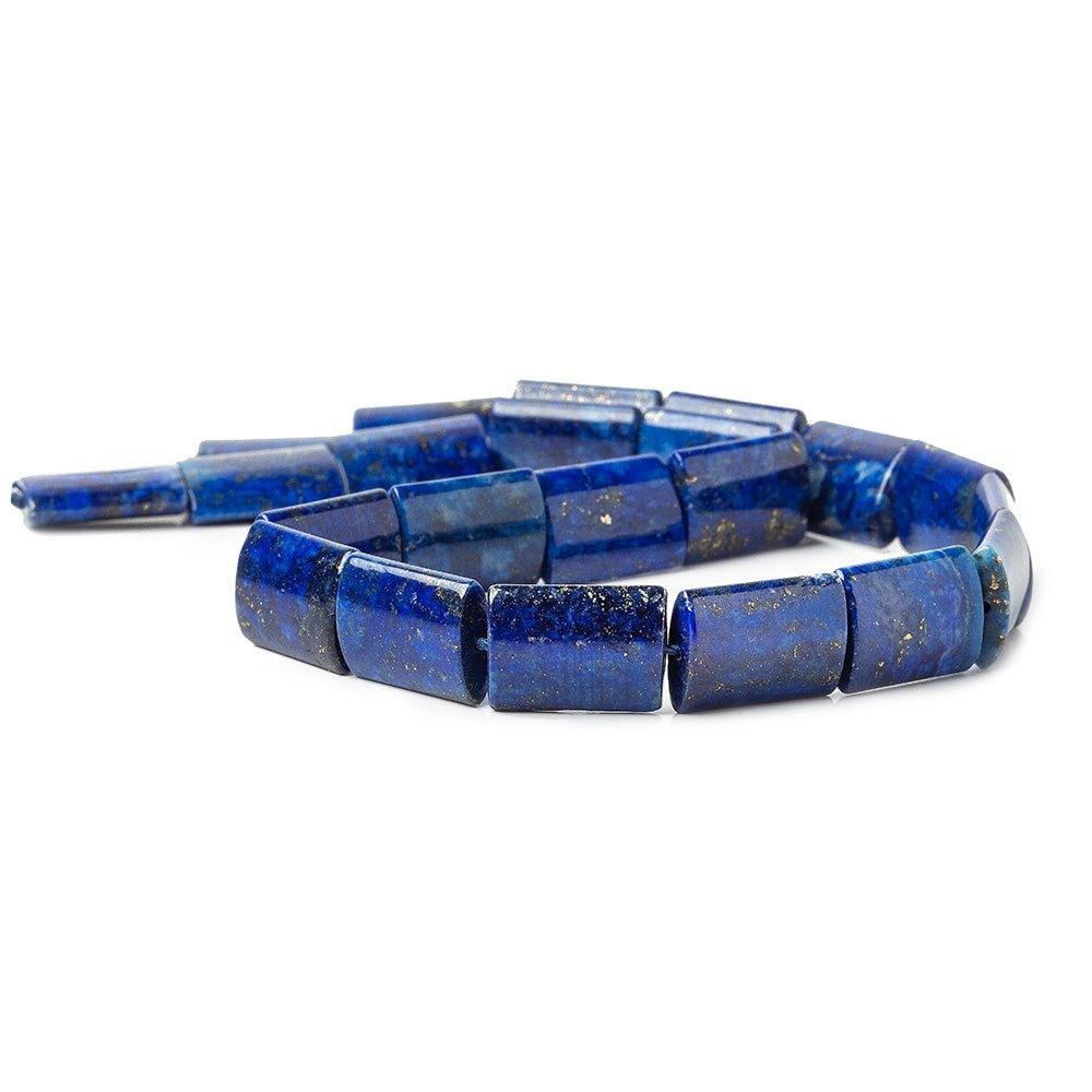 18x13mm Lapis Lazuli plain rectangle 16 inch 22 beads - The Bead Traders