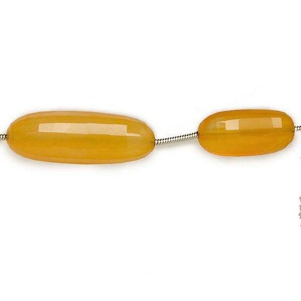 18x9-29x11mm Golden Chalcedony fully body faceted oval Beads 8 inch 6 pieces - The Bead Traders