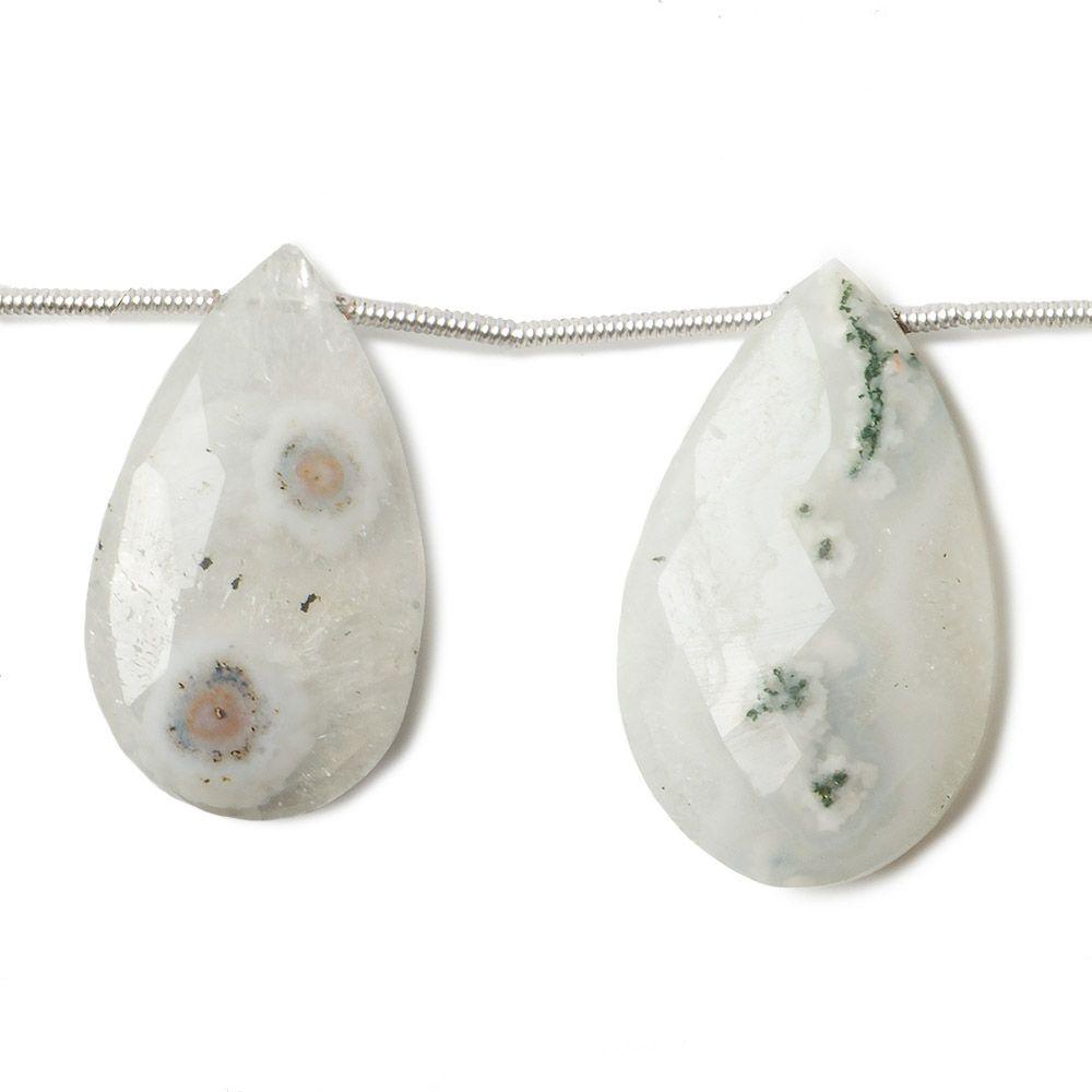19x15-25x19mm Solar Quartz faceted pear beads 7.5 inch 10 pieces - The Bead Traders