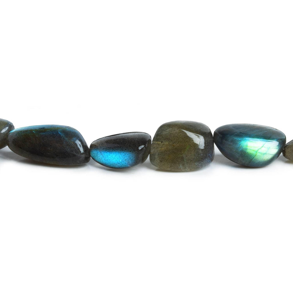20x14mm Labradorite Plain Nuggets 16 inch 18 beads - The Bead Traders