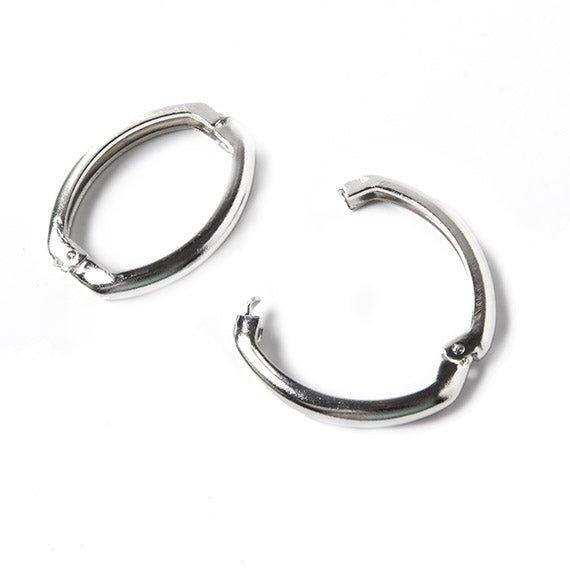 20x27mm Silvertone Alloy Hinged Connector set of 2 - The Bead Traders