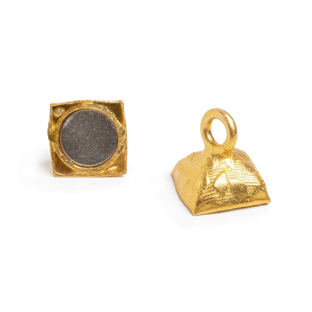 22kt Gold plated Square Magnetic Clasp Print Collection - The Bead Traders