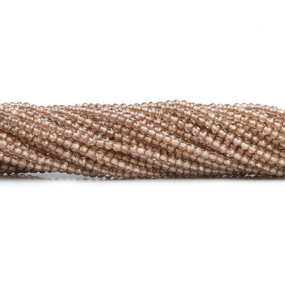 2.2mm Champagne Quartz Microfaceted Round Beads 160 pieces - The Bead Traders