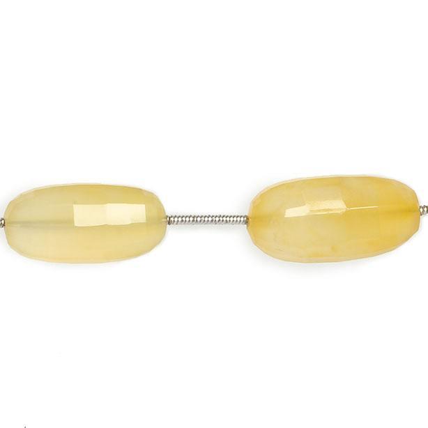 22x10-26x8mm Golden Chalcedony fully body faceted oval Beads 8 inch 6 pieces - The Bead Traders