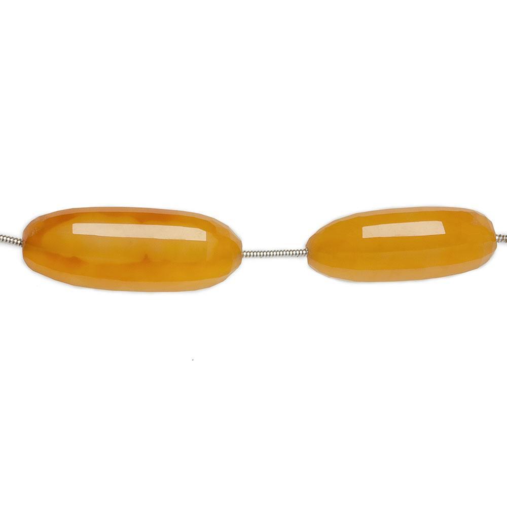 22x10-30x12mm Golden Chalcedony fully body faceted oval Beads 8 inch 6 pieces - The Bead Traders