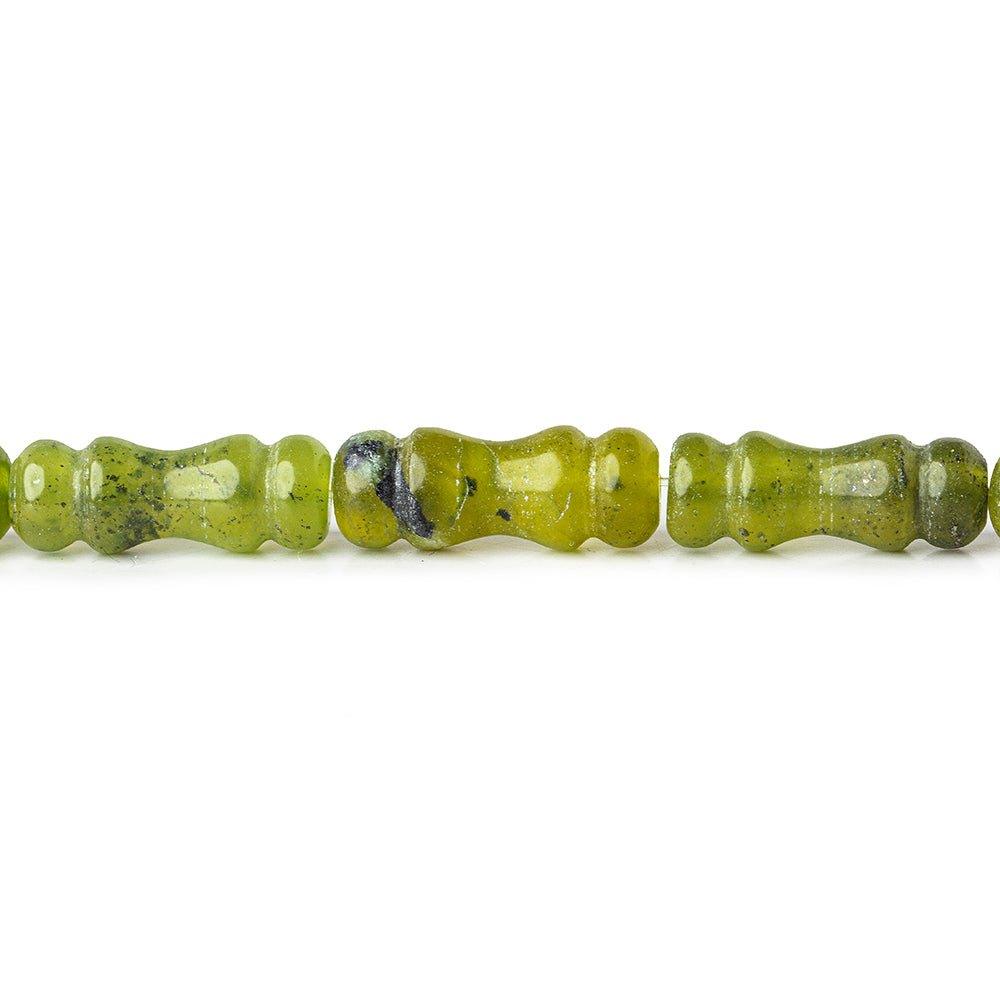 22x8mm Serpentine Carved Fancy Cuts beads 15.5 inch 18 pcs - The Bead Traders