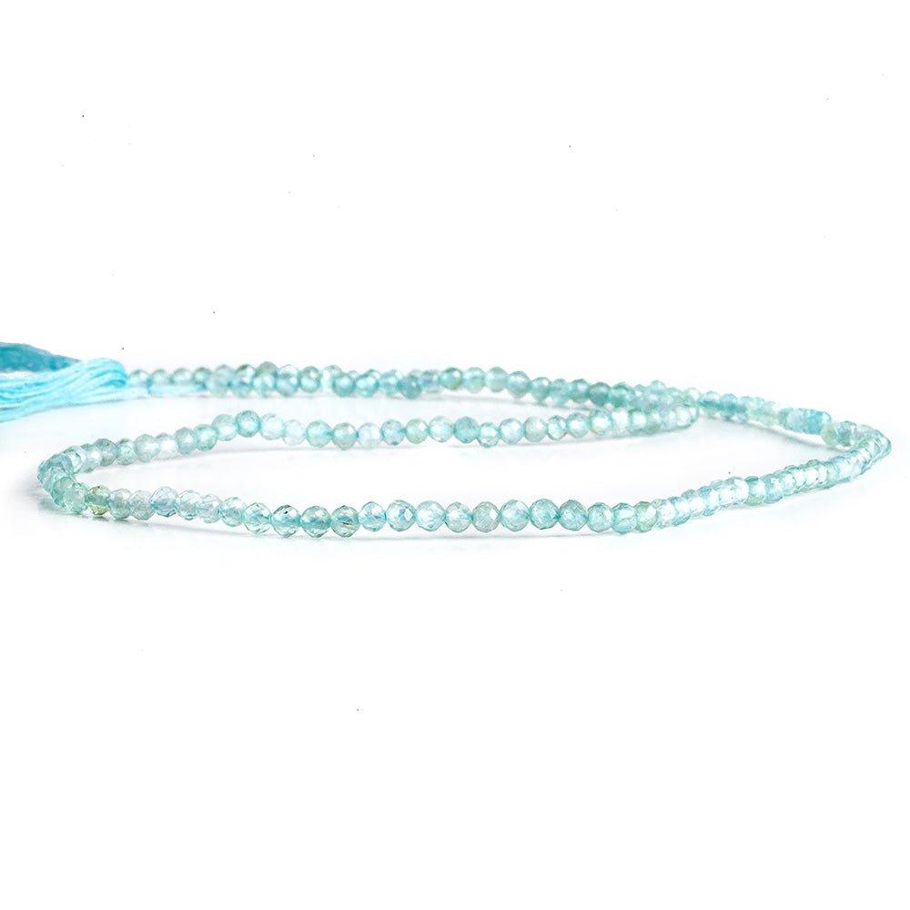2.3mm Apatite Micro Faceted Round Beads 12.5 inch 150 pieces - The Bead Traders