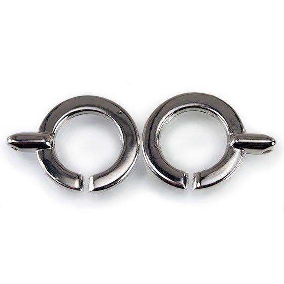 24mm Platinum-tone Interlocking Clasp 1 piece - The Bead Traders