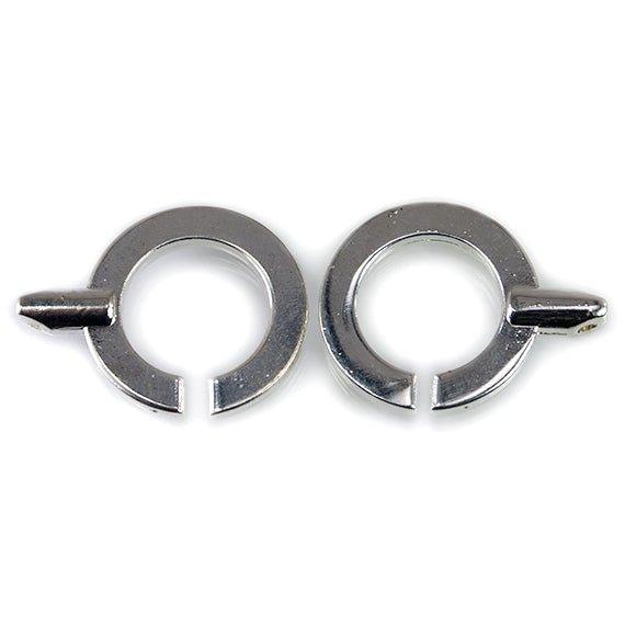 24mm Silver-tone Interlocking Clasp Set of 2 - The Bead Traders