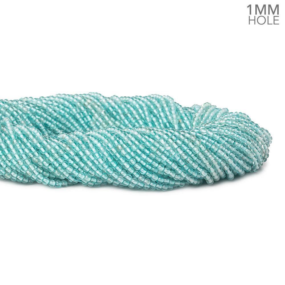 2.5mm Apatite plain round beads 16 inch 185 pieces - The Bead Traders