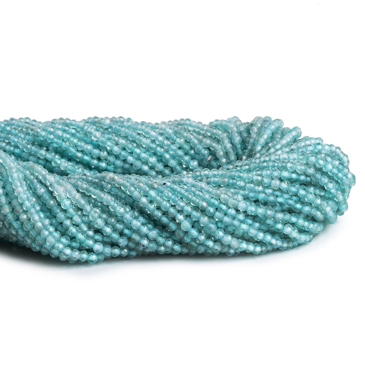 2mm Apatite Microfaceted Rounds 12 inch 155 beads - The Bead Traders