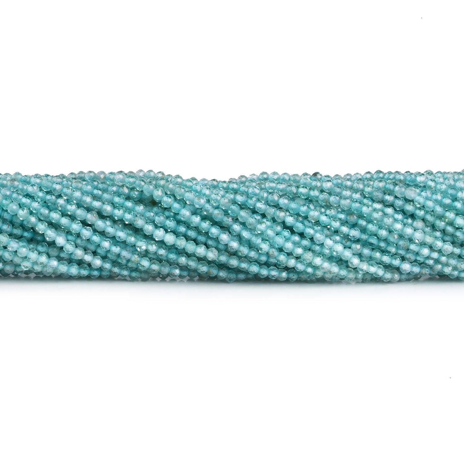 2mm Apatite Microfaceted Rounds 12 inch 155 beads - The Bead Traders