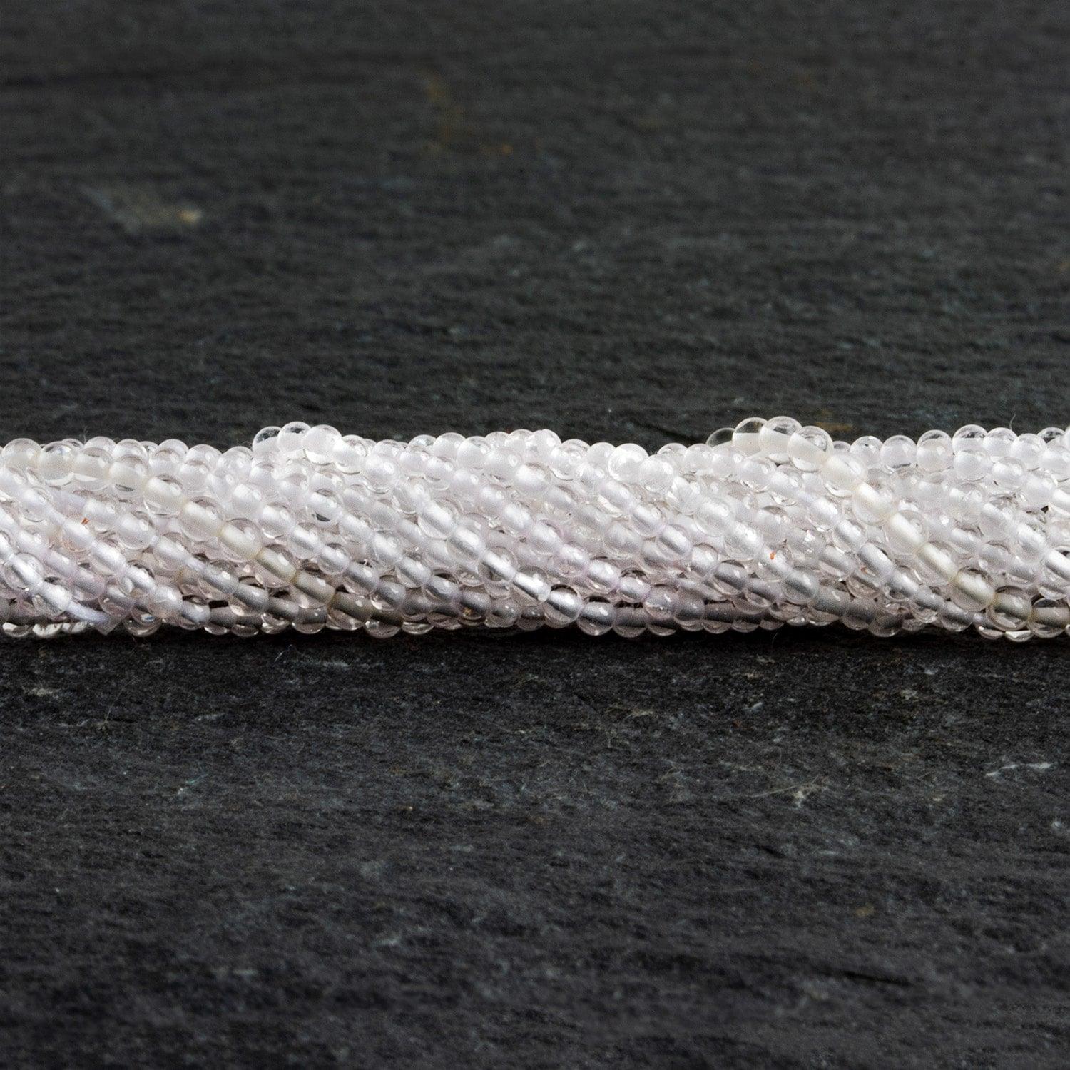 2mm Crystal Quartz plain round beads 15 inch - The Bead Traders