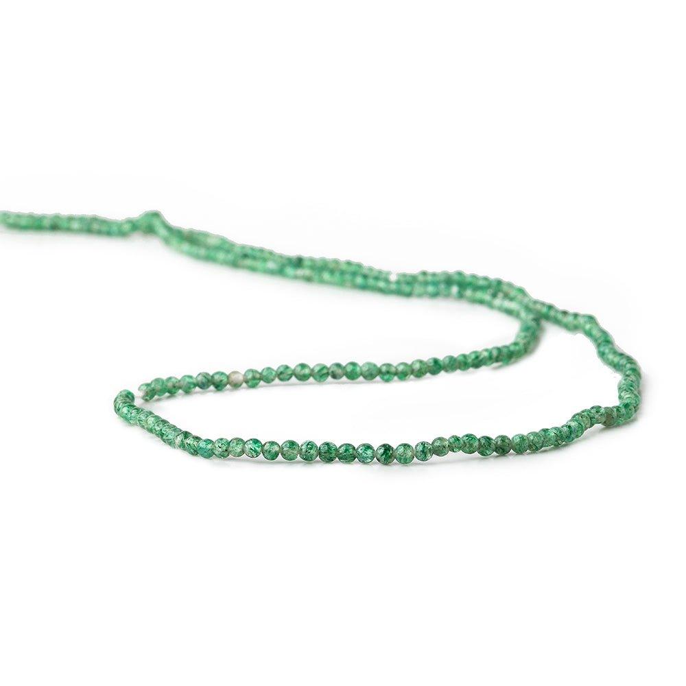 2mm Emerald Green Aventurine Plain Round Beads, 15 inch - The Bead Traders