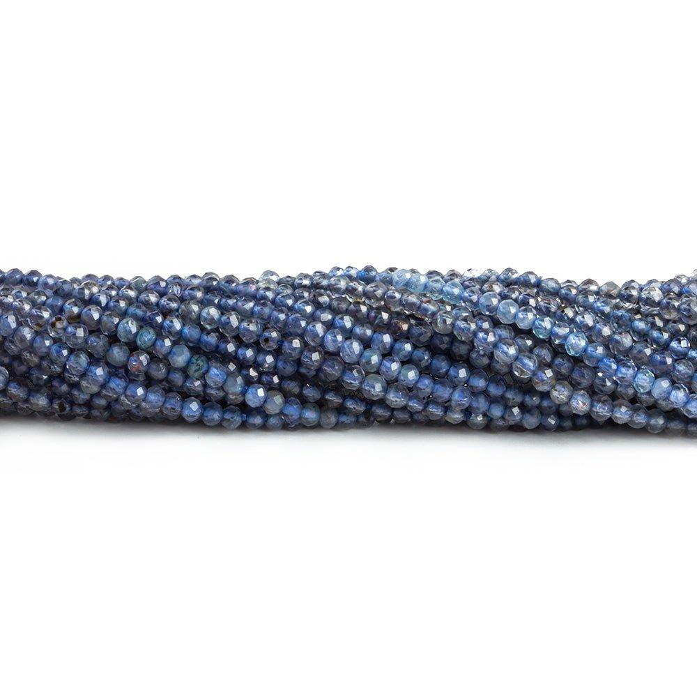 2mm Iolite Micro Faceted Round Beads 13 inch 168 pieces - The Bead Traders