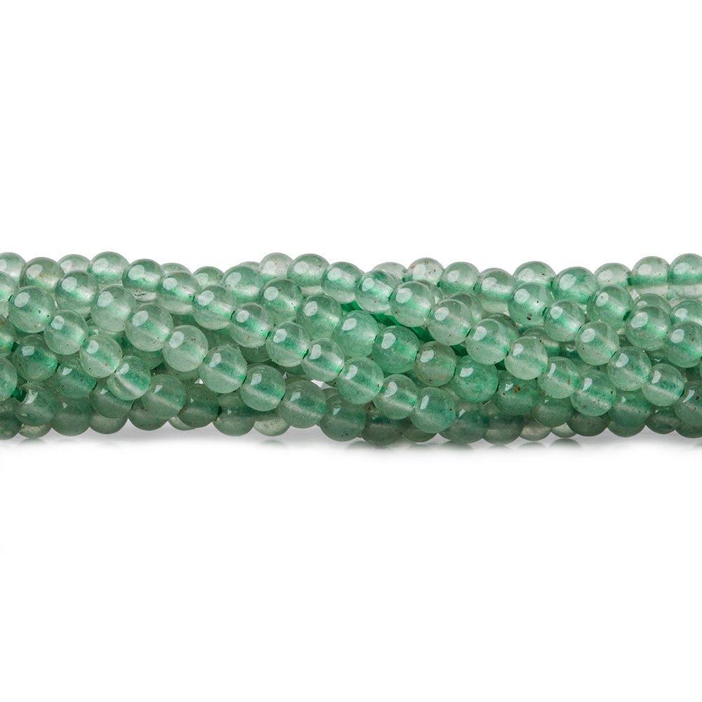 2mm Mint Green Aventurine Plain Round Beads, 15 inch - The Bead Traders