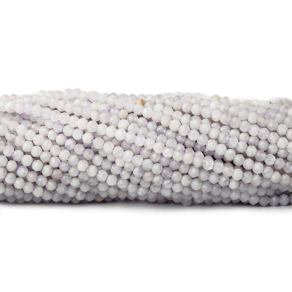2mm Pale Cape Amethyst microfaceted round beads 13 inch 170 pieces - The Bead Traders