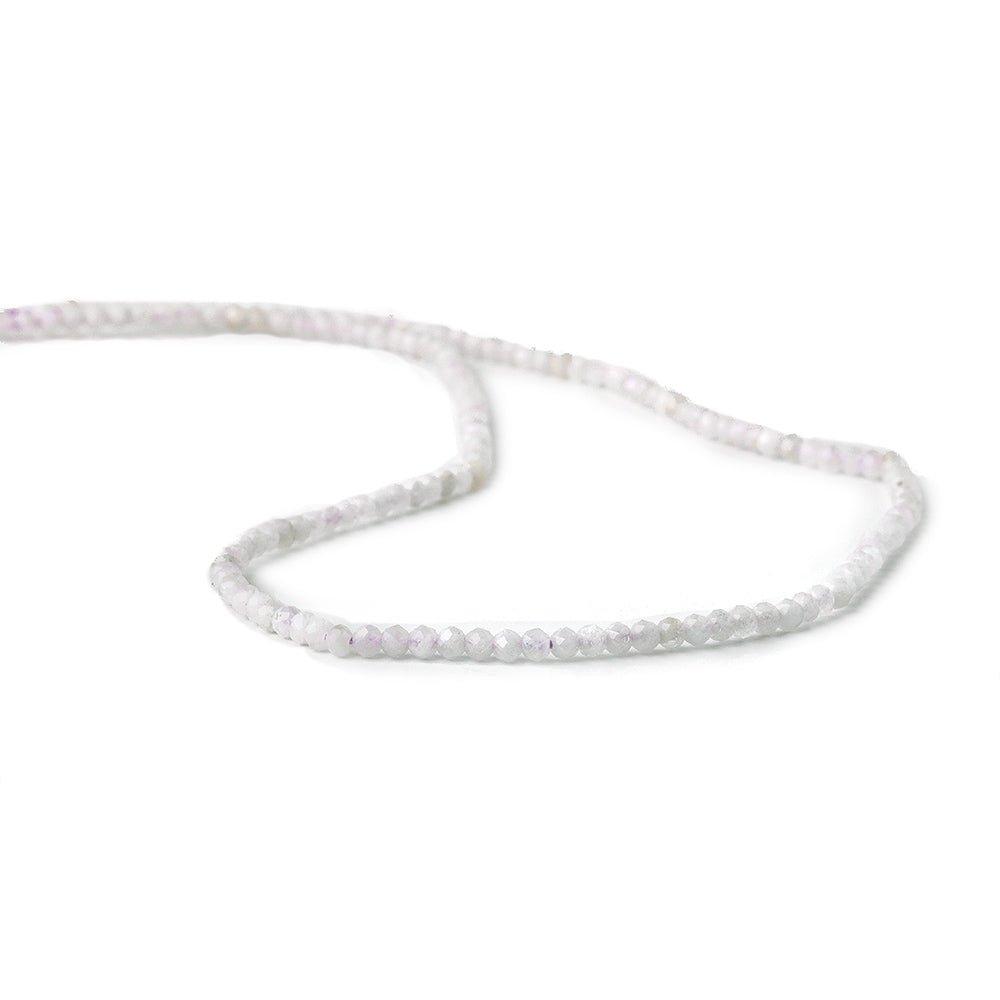 2mm Pale Cape Amethyst microfaceted round beads 13 inch 170 pieces - The Bead Traders