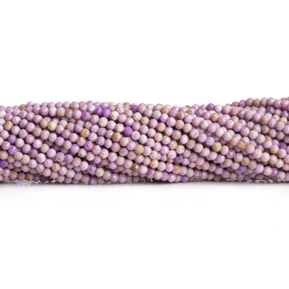 2mm Phosphosiderite Microfaceted Round Beads 12 inch 140 pieces - The Bead Traders