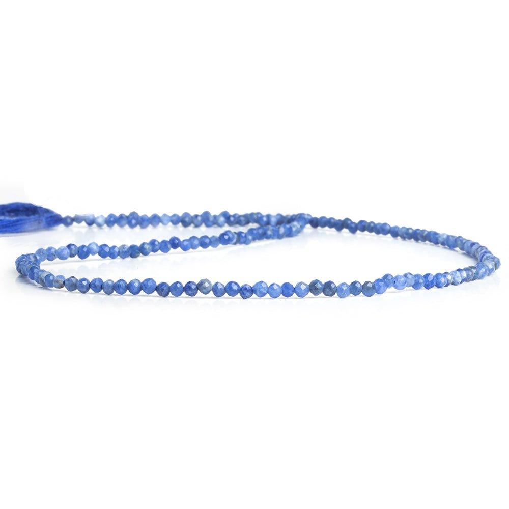 2mm Sodalite Microfaceted Round Beads 12 inch 40 pieces - The Bead Traders