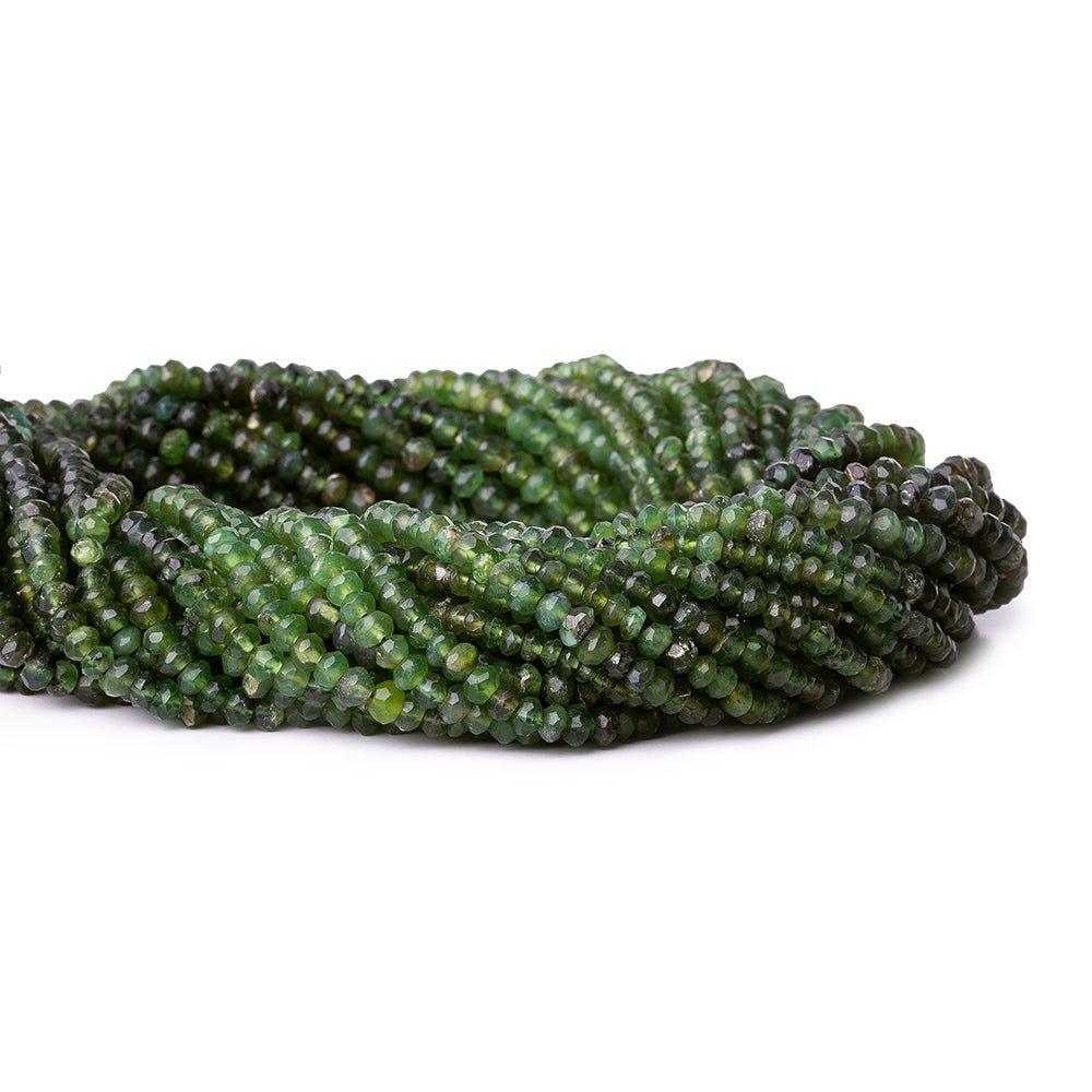 3-3.5mm Idocrase faceted rondelle beads 13 inches 145 pieces - The Bead Traders