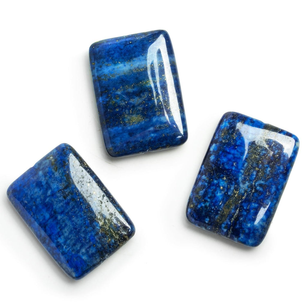 35x23mm Lapis Lazuli Rectangle Pendant 1 Bead - The Bead Traders
