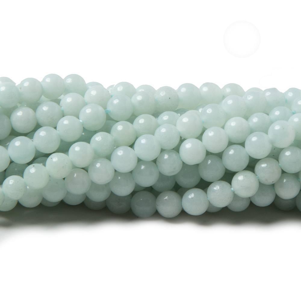 3mm Amazonite plain round Beads 16 inch 125 pieces - The Bead Traders
