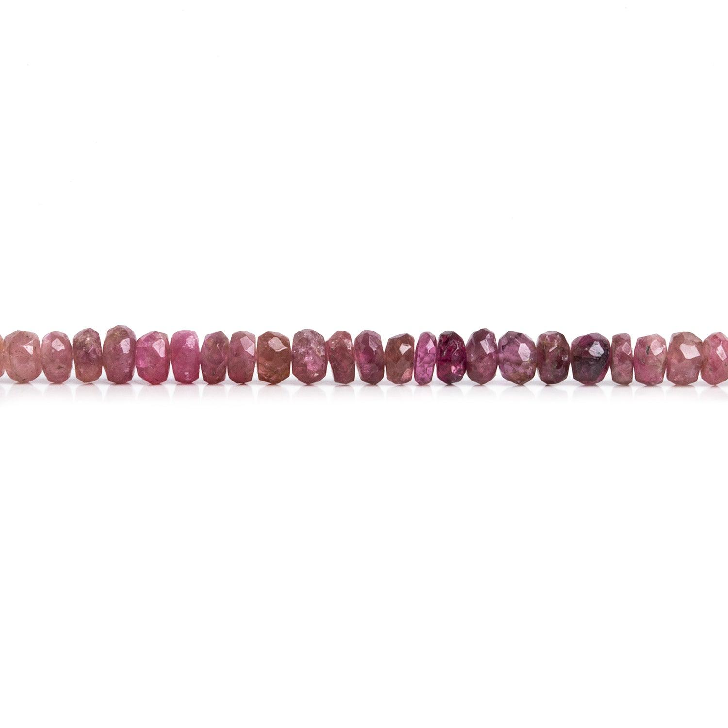 3mm Multi color Pink Tourmaline Faceted Rondelle Beads, 17 inch - The Bead Traders