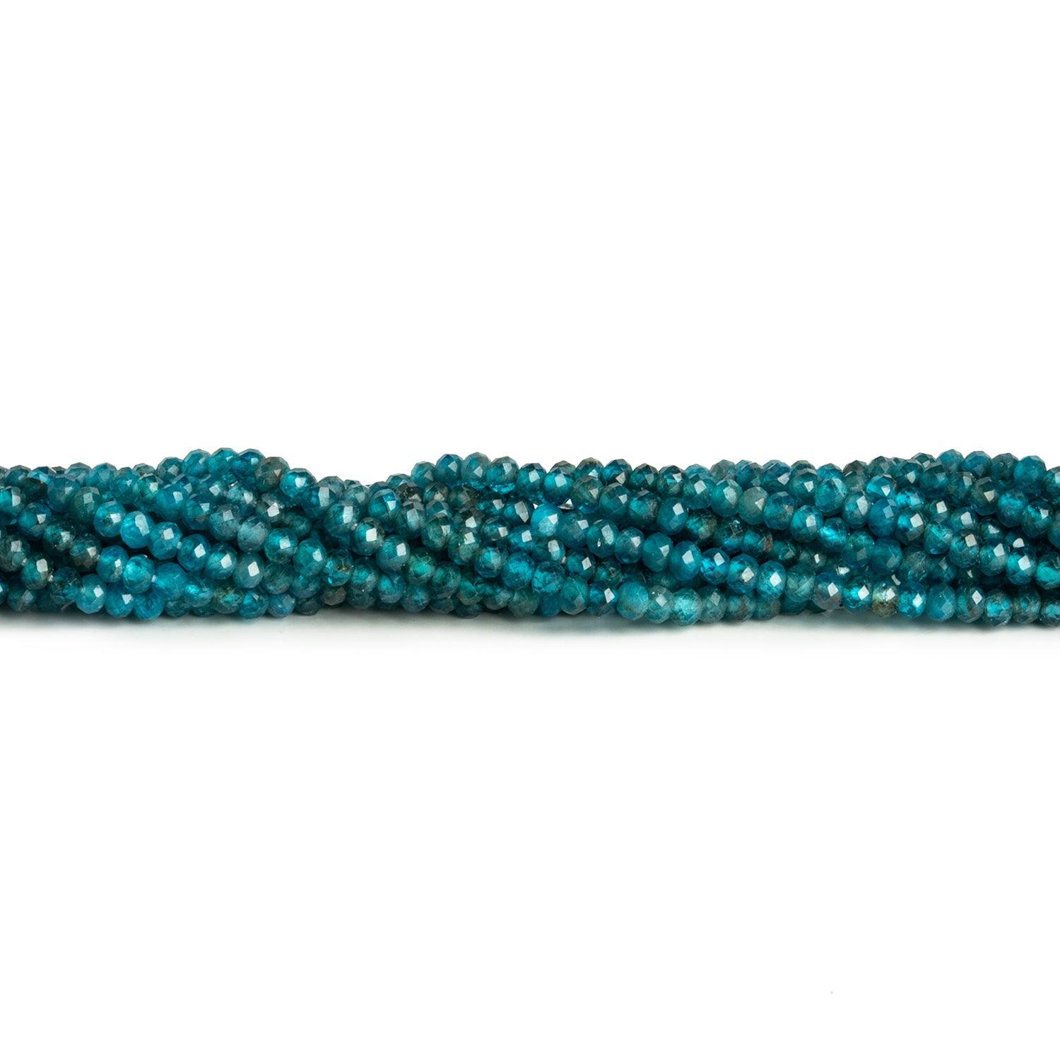 3mm Shaded Apatite Microfaceted Rondelles 13 inch 145 beads - The Bead Traders