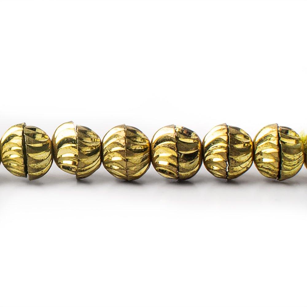 3x6mm Brass Bead Caps, 8 inch - The Bead Traders