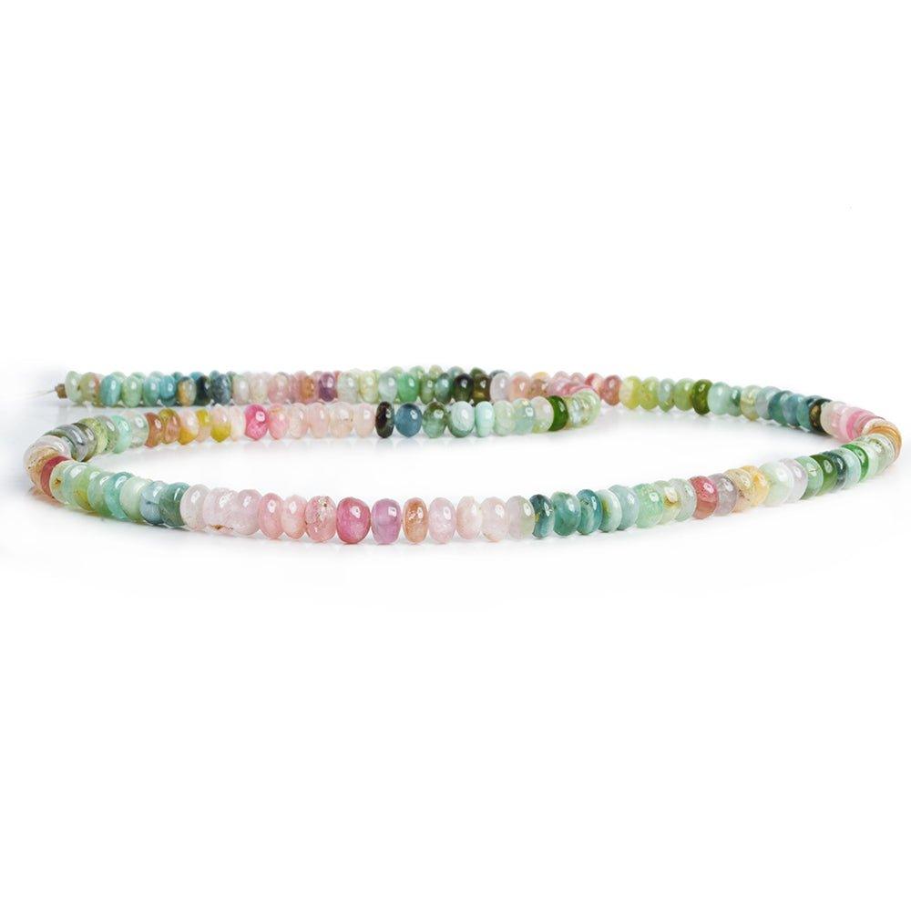 4.5-5.5mm Afghani Tourmaline Plain Rondelle Beads 18 inch 160 pcs - The Bead Traders