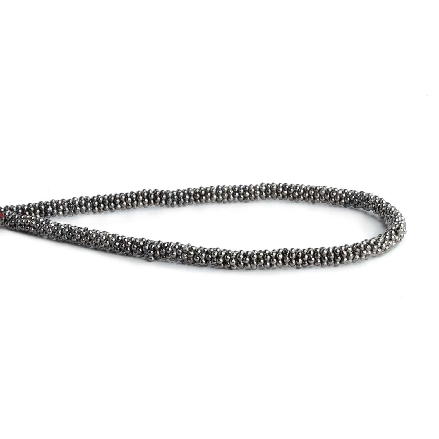 4mm Black Gold Plated Copper Spacers 8 inch 140 beads - The Bead Traders