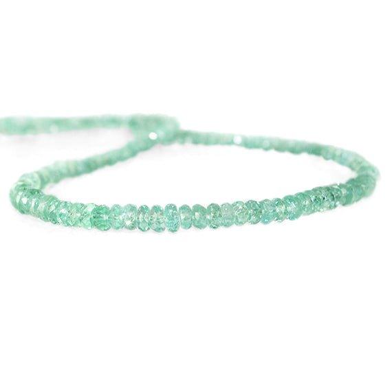 4mm Blue Fluorite faceted rondelle beads 13.5 inch 160 pieces - The Bead Traders
