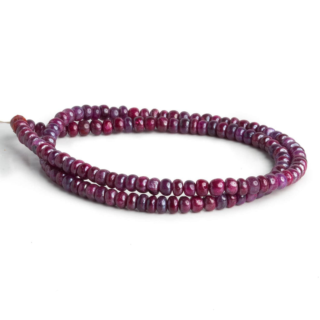 4mm Mystic Ruby Plain Rondelles 15 inch 130 beads - The Bead Traders