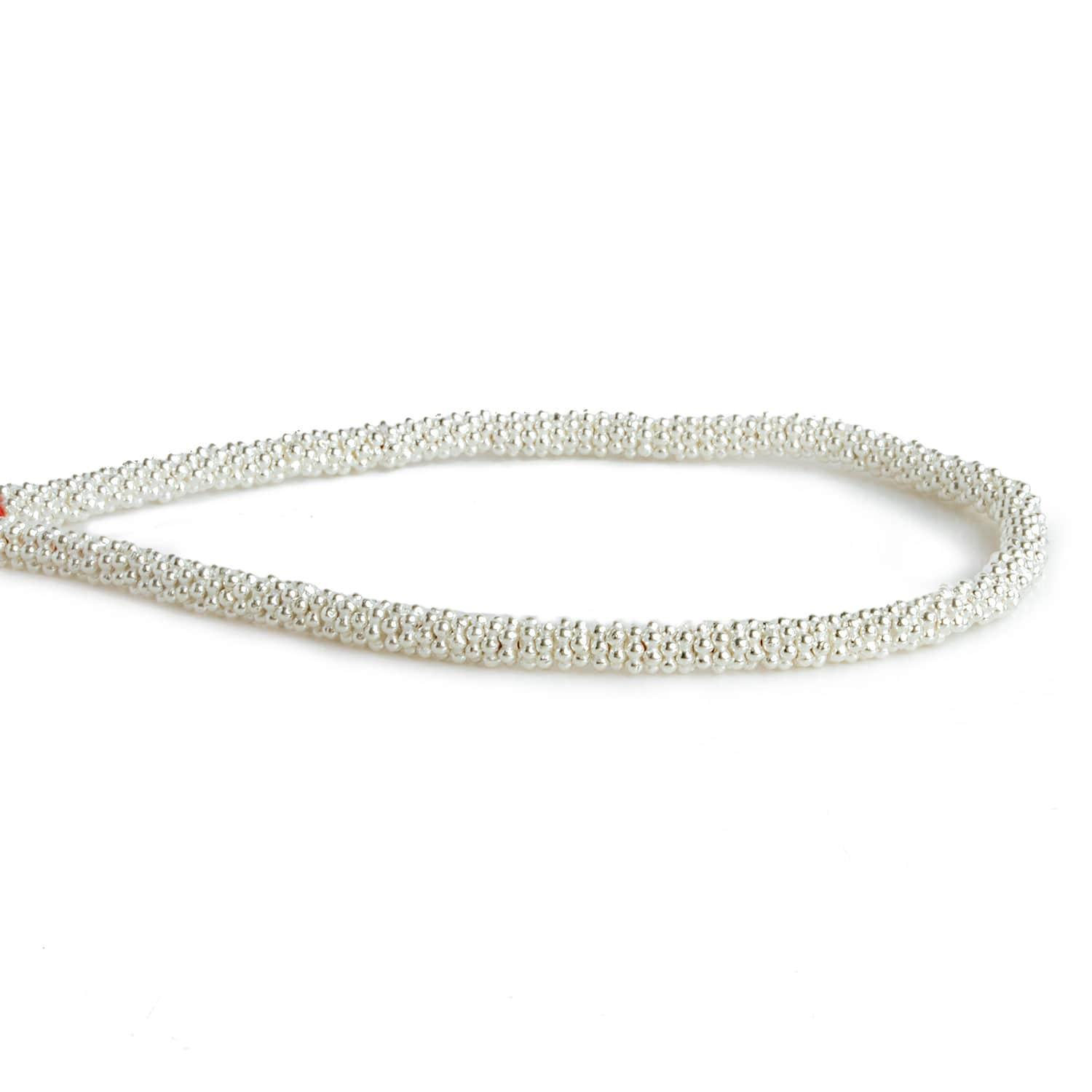 4mm Silver Plated Copper Spacers 8 inch 150 beads - The Bead Traders