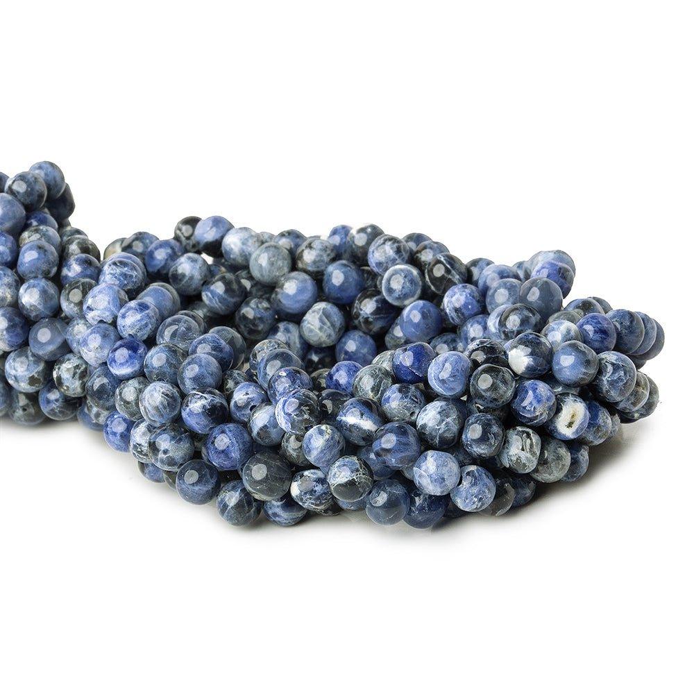 5-6mm Sodalite Plain Round Beads, 14 inch - The Bead Traders