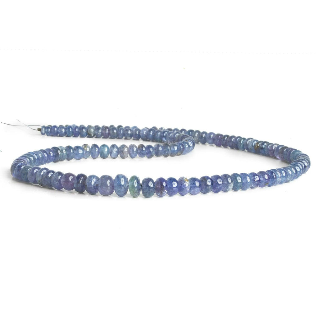 5-7mm Tanzanite Rondelles 18 inch 125 beads - The Bead Traders