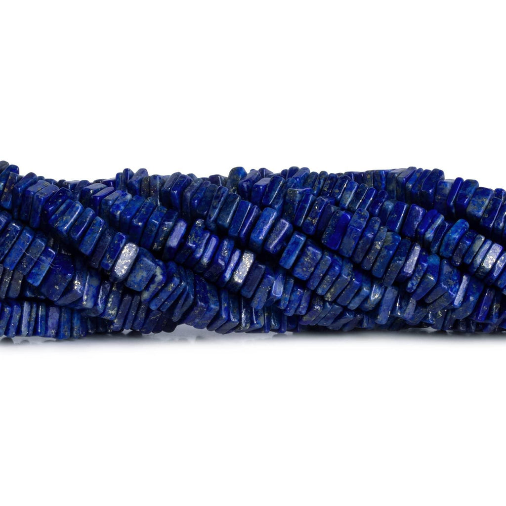 5.5-7mm Lapis Lazuli Square Heishis 16 inch 215 pieces - The Bead Traders